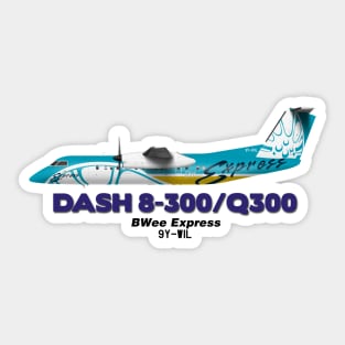 DeHavilland Canada Dash 8-300/Q300 - BWee Express Sticker